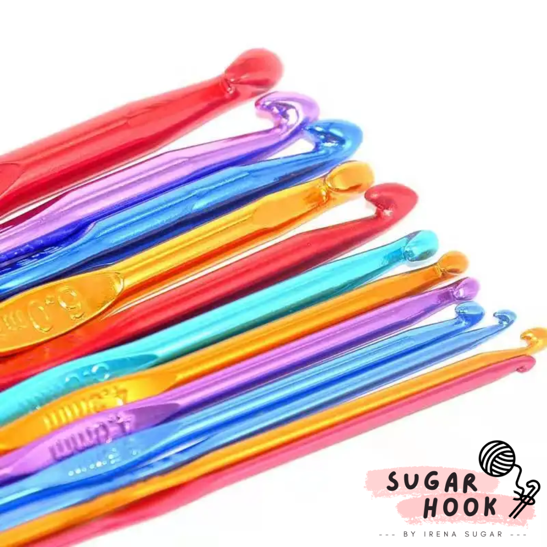 Hakpen Aluminium / Jarum Rajut / Crochet Hook | Sugar Hook @sugarhook.id - Image 2